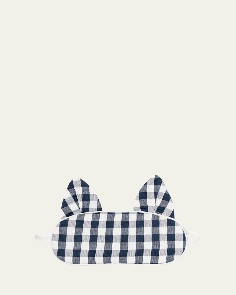Kids' Kitty Gingham Eye Mask